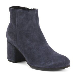 OROSCURO Made In Italy Suede Heeled Booties